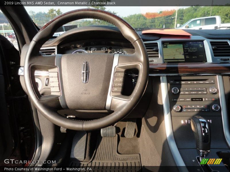 Cinnamon Metallic / Charcoal Black 2009 Lincoln MKS AWD Sedan