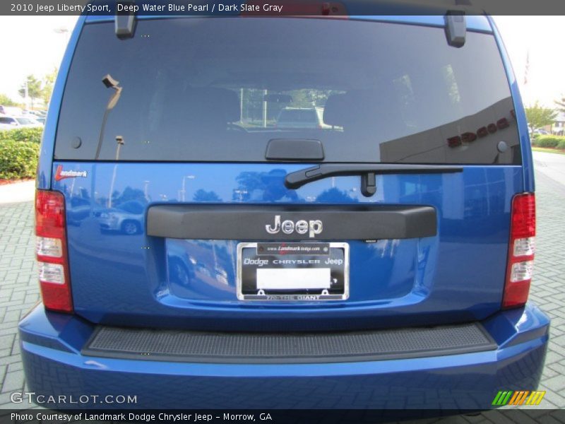 Deep Water Blue Pearl / Dark Slate Gray 2010 Jeep Liberty Sport
