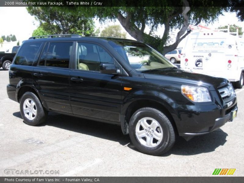 Taffeta White / Gray 2008 Honda Pilot Value Package