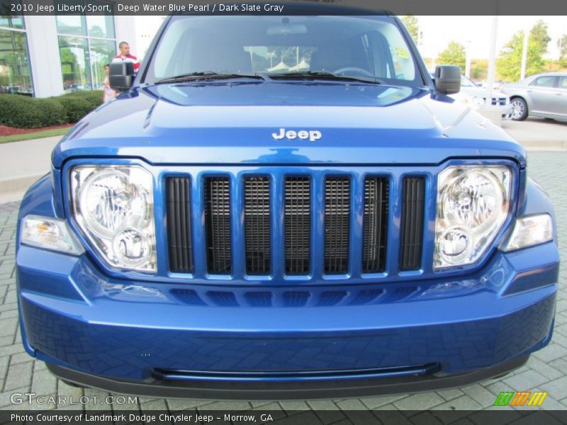Deep Water Blue Pearl / Dark Slate Gray 2010 Jeep Liberty Sport