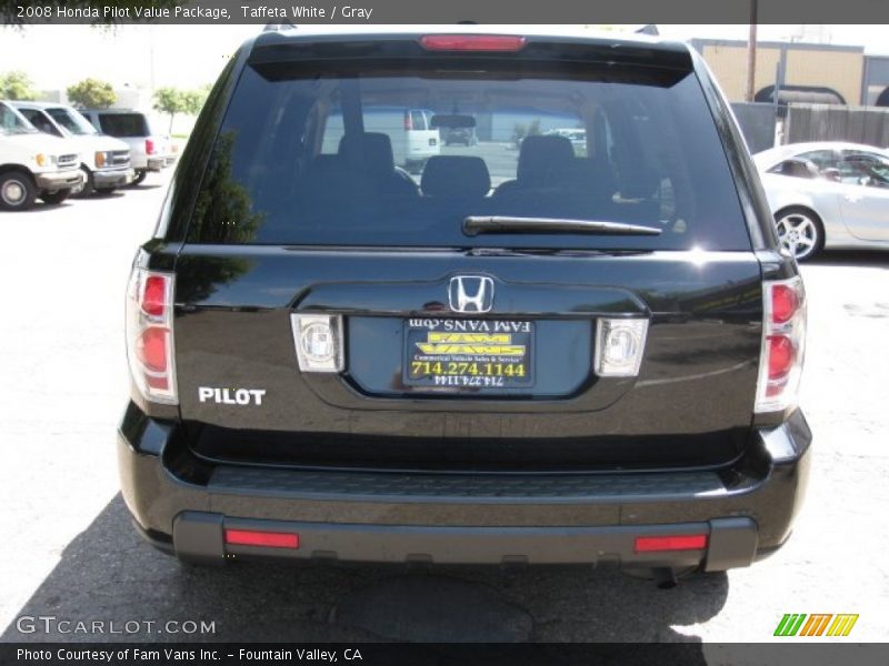 Taffeta White / Gray 2008 Honda Pilot Value Package