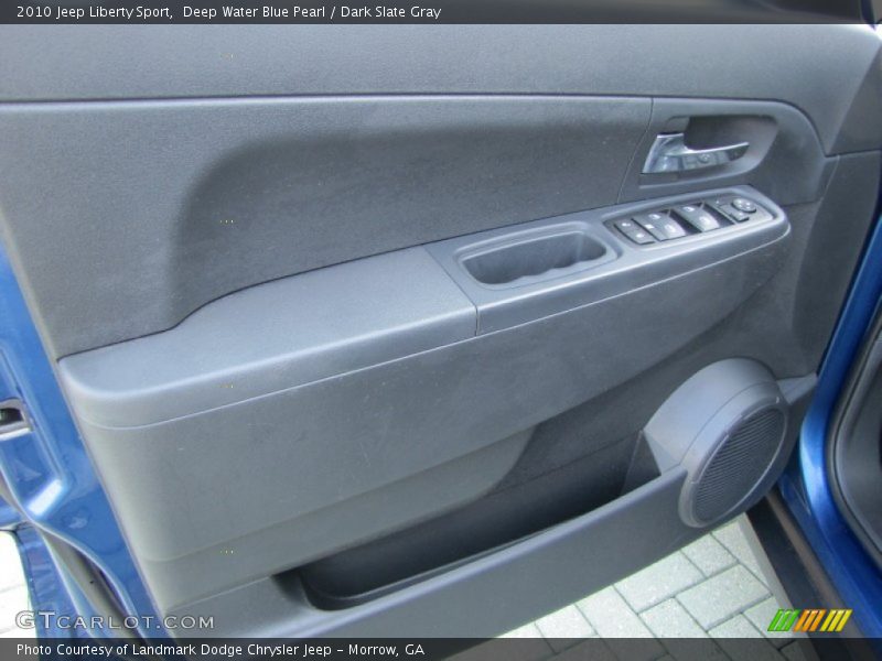 Deep Water Blue Pearl / Dark Slate Gray 2010 Jeep Liberty Sport