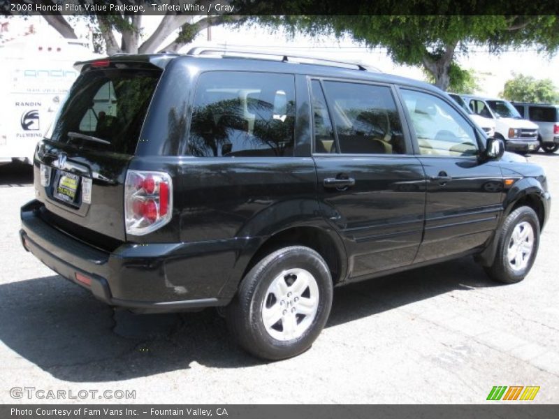 Taffeta White / Gray 2008 Honda Pilot Value Package