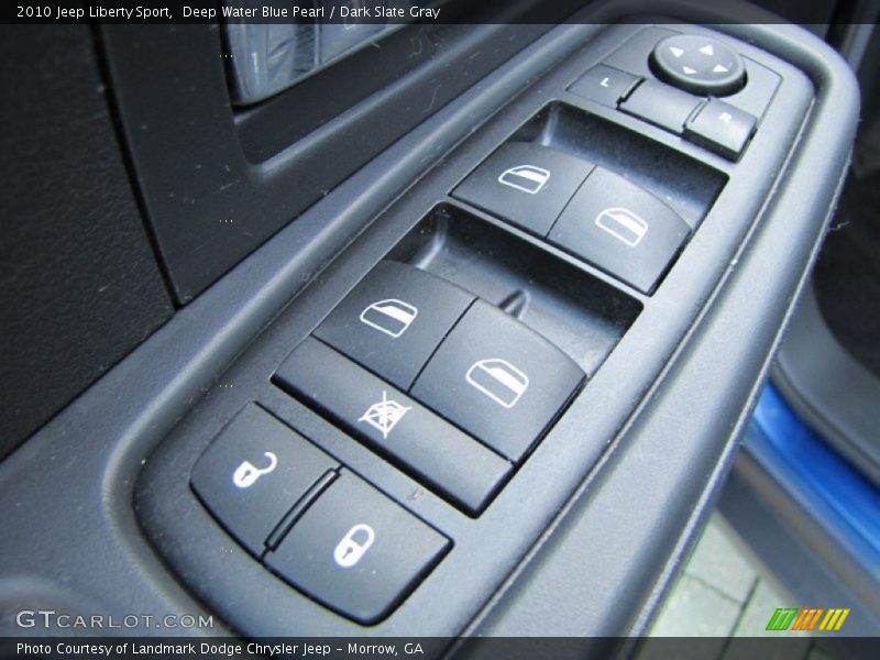 Deep Water Blue Pearl / Dark Slate Gray 2010 Jeep Liberty Sport