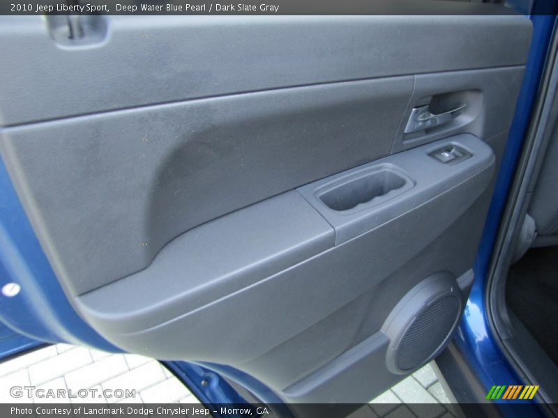 Deep Water Blue Pearl / Dark Slate Gray 2010 Jeep Liberty Sport