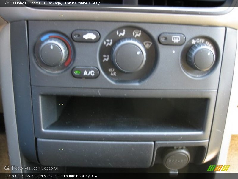 Taffeta White / Gray 2008 Honda Pilot Value Package