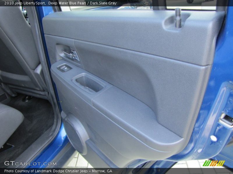 Deep Water Blue Pearl / Dark Slate Gray 2010 Jeep Liberty Sport