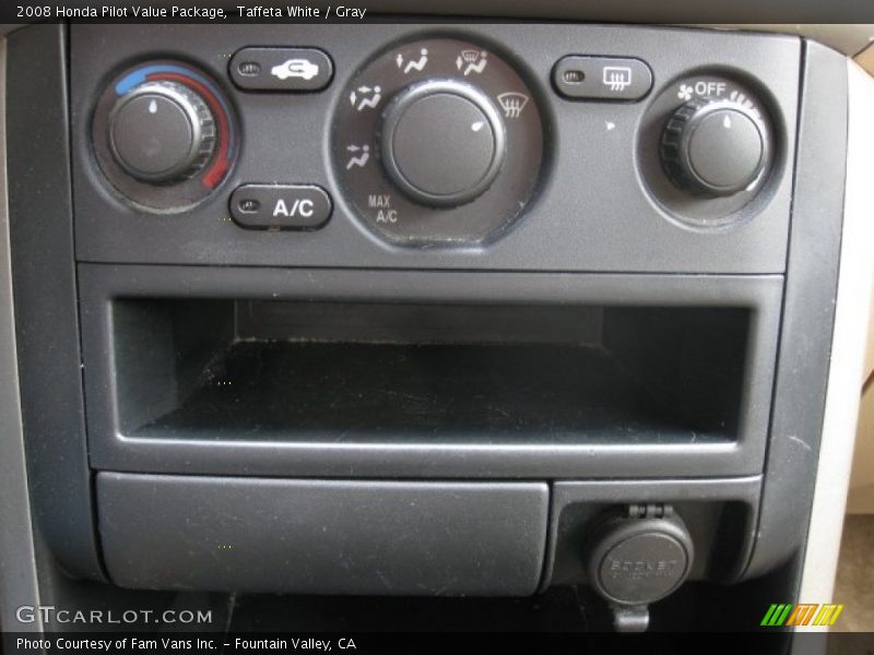 Taffeta White / Gray 2008 Honda Pilot Value Package
