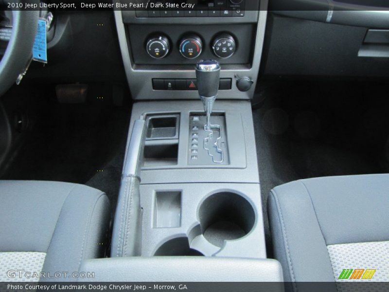 Deep Water Blue Pearl / Dark Slate Gray 2010 Jeep Liberty Sport