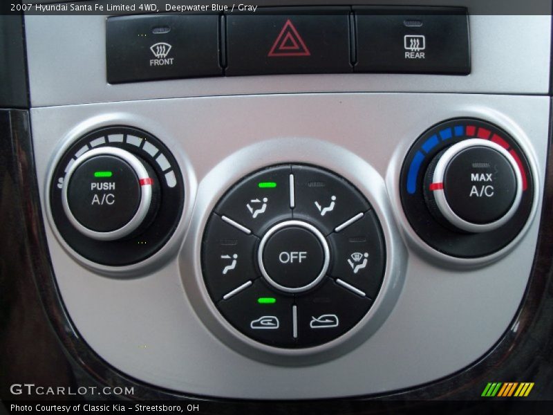 Deepwater Blue / Gray 2007 Hyundai Santa Fe Limited 4WD