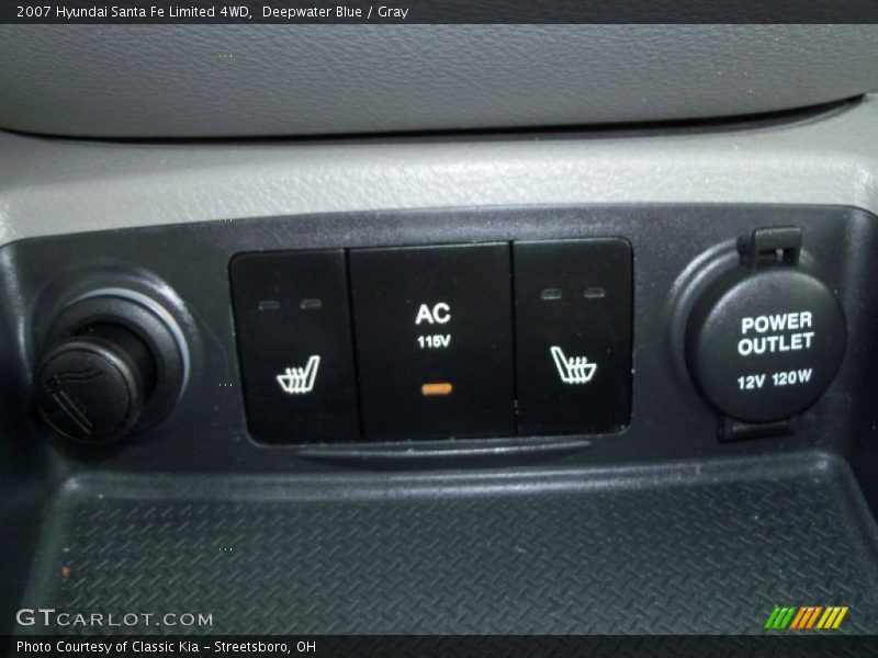 Deepwater Blue / Gray 2007 Hyundai Santa Fe Limited 4WD