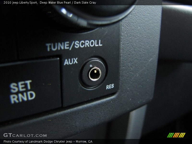 Deep Water Blue Pearl / Dark Slate Gray 2010 Jeep Liberty Sport