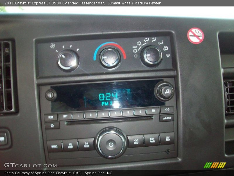 Controls of 2011 Express LT 3500 Extended Passenger Van