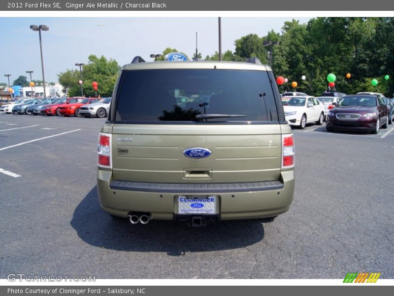 Ginger Ale Metallic / Charcoal Black 2012 Ford Flex SE