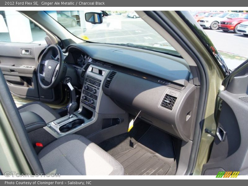 Ginger Ale Metallic / Charcoal Black 2012 Ford Flex SE