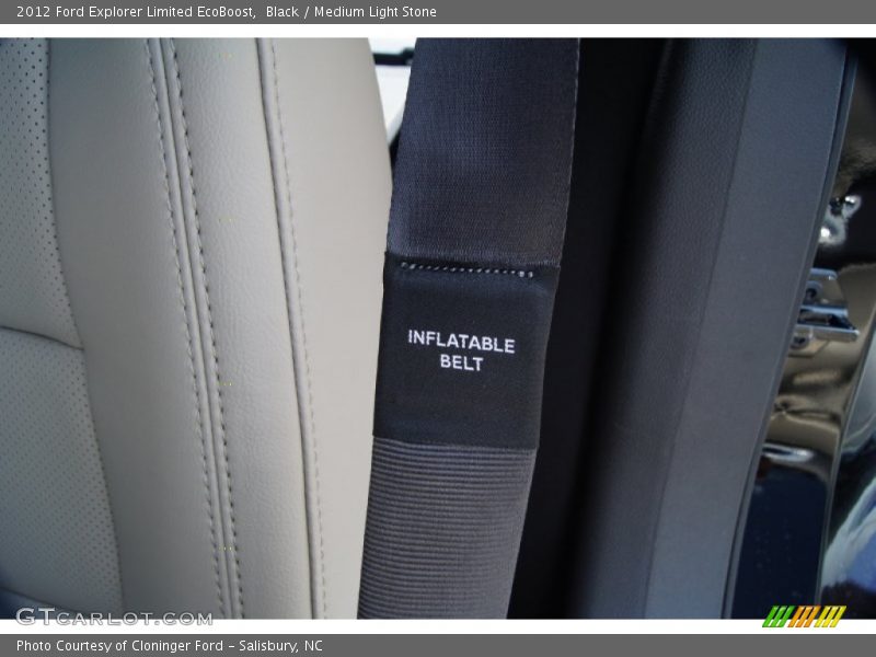 Black / Medium Light Stone 2012 Ford Explorer Limited EcoBoost