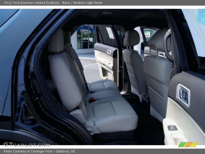 Black / Medium Light Stone 2012 Ford Explorer Limited EcoBoost