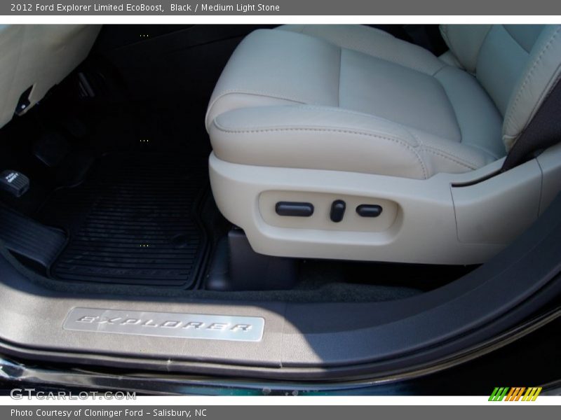 Black / Medium Light Stone 2012 Ford Explorer Limited EcoBoost