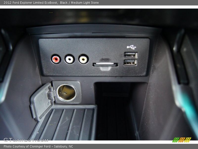 Black / Medium Light Stone 2012 Ford Explorer Limited EcoBoost