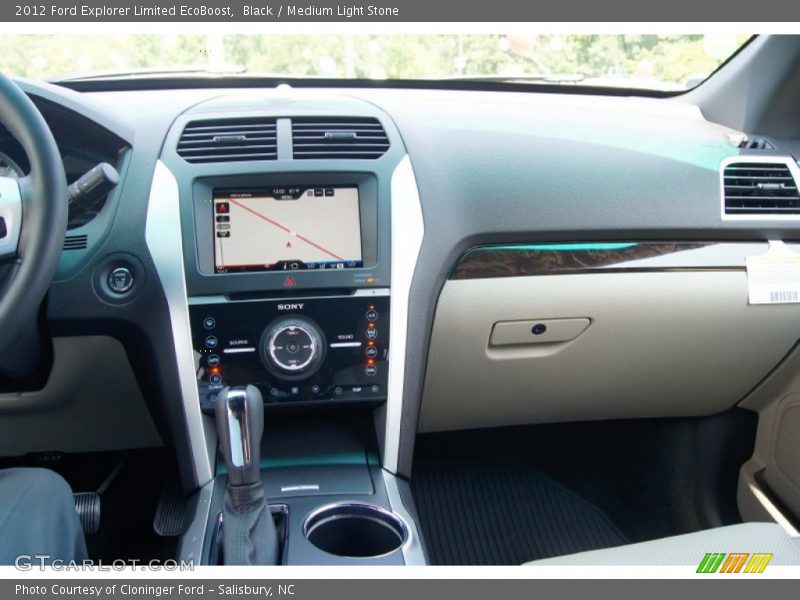 Black / Medium Light Stone 2012 Ford Explorer Limited EcoBoost