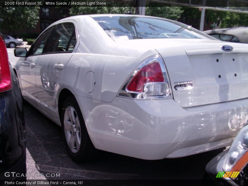White Suede / Medium Light Stone 2008 Ford Fusion SE