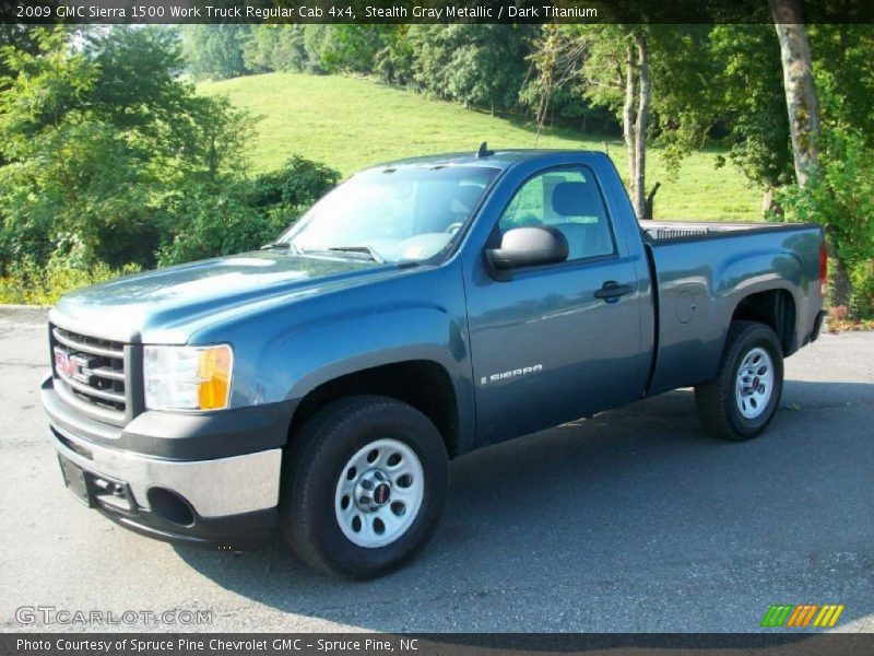 Stealth Gray Metallic / Dark Titanium 2009 GMC Sierra 1500 Work Truck Regular Cab 4x4
