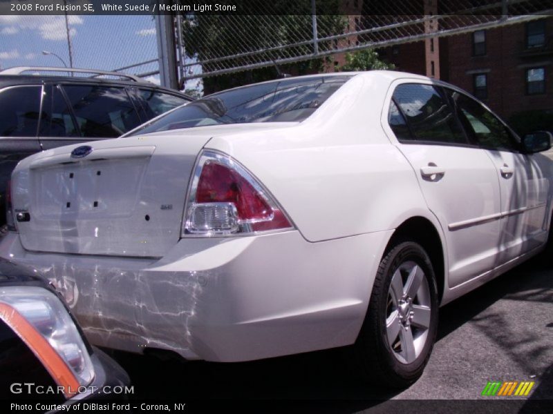 White Suede / Medium Light Stone 2008 Ford Fusion SE