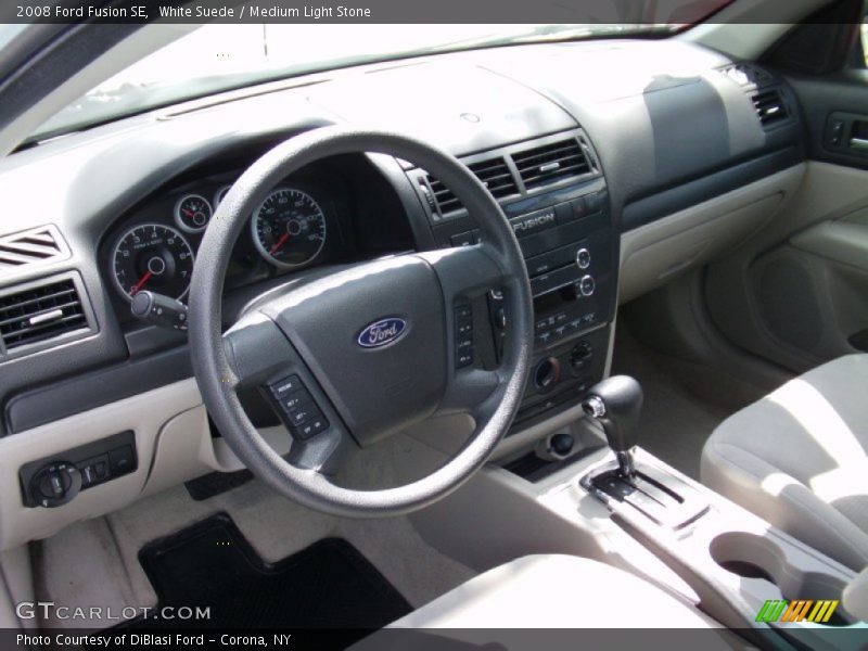White Suede / Medium Light Stone 2008 Ford Fusion SE