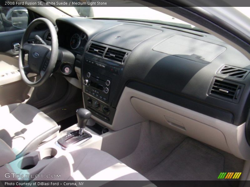 White Suede / Medium Light Stone 2008 Ford Fusion SE