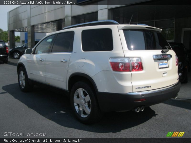 Summit White / Ebony 2008 GMC Acadia SLT AWD