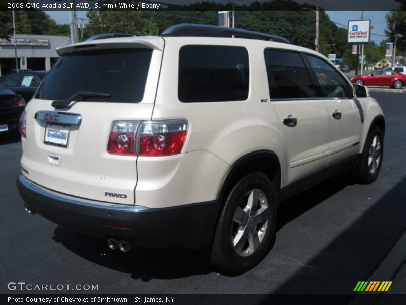 Summit White / Ebony 2008 GMC Acadia SLT AWD