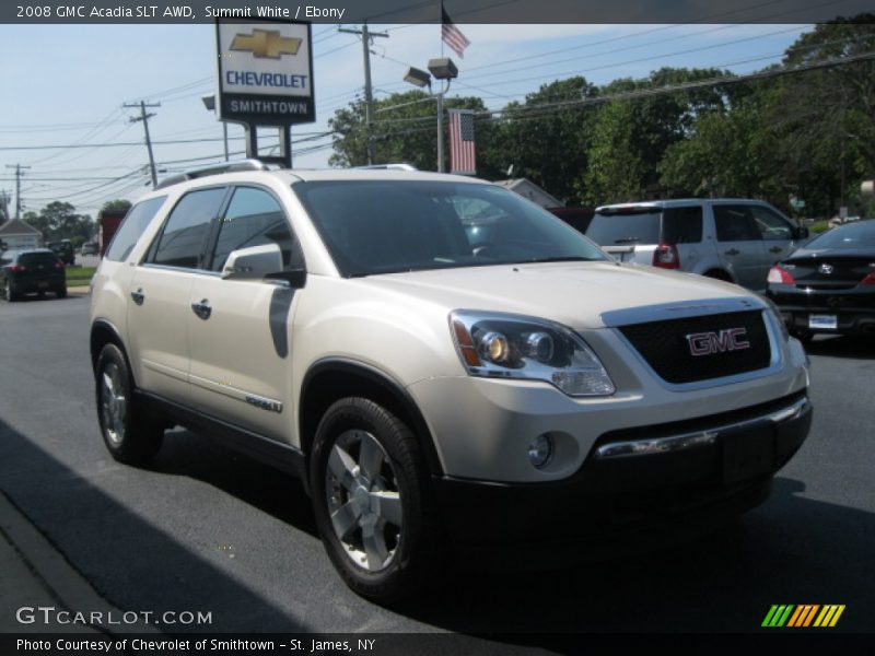 Summit White / Ebony 2008 GMC Acadia SLT AWD
