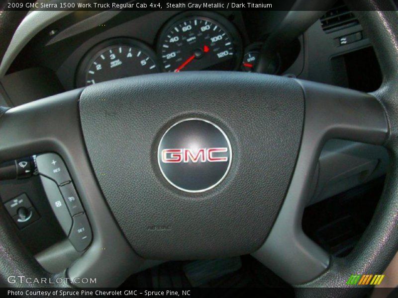 Stealth Gray Metallic / Dark Titanium 2009 GMC Sierra 1500 Work Truck Regular Cab 4x4