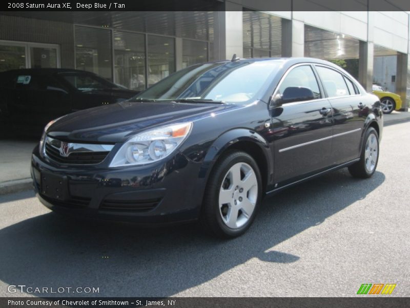 Deep Blue / Tan 2008 Saturn Aura XE