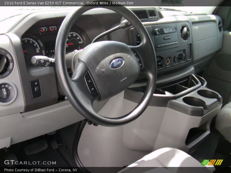 Oxford White / Medium Flint 2010 Ford E Series Van E250 XLT Commericial