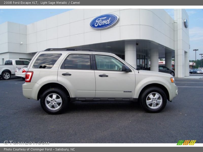 Light Sage Metallic / Camel 2008 Ford Escape XLT