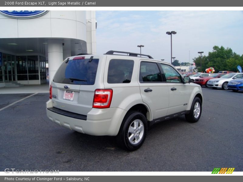 Light Sage Metallic / Camel 2008 Ford Escape XLT