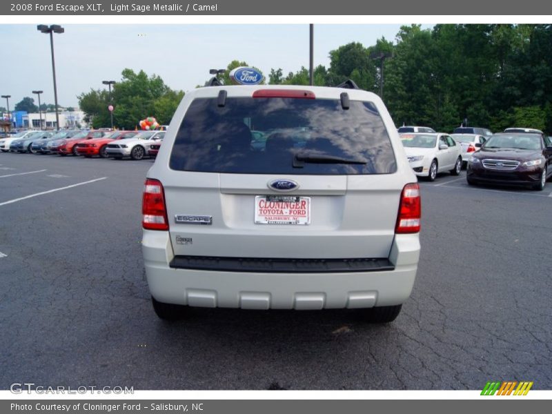 Light Sage Metallic / Camel 2008 Ford Escape XLT