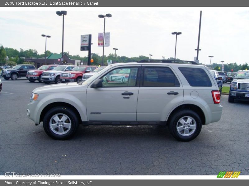 Light Sage Metallic / Camel 2008 Ford Escape XLT