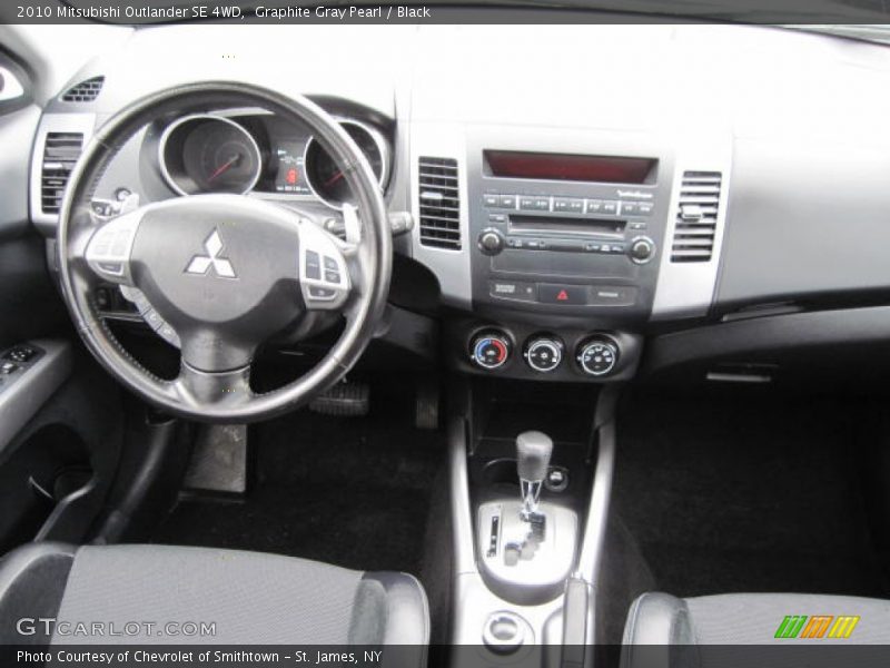 Graphite Gray Pearl / Black 2010 Mitsubishi Outlander SE 4WD