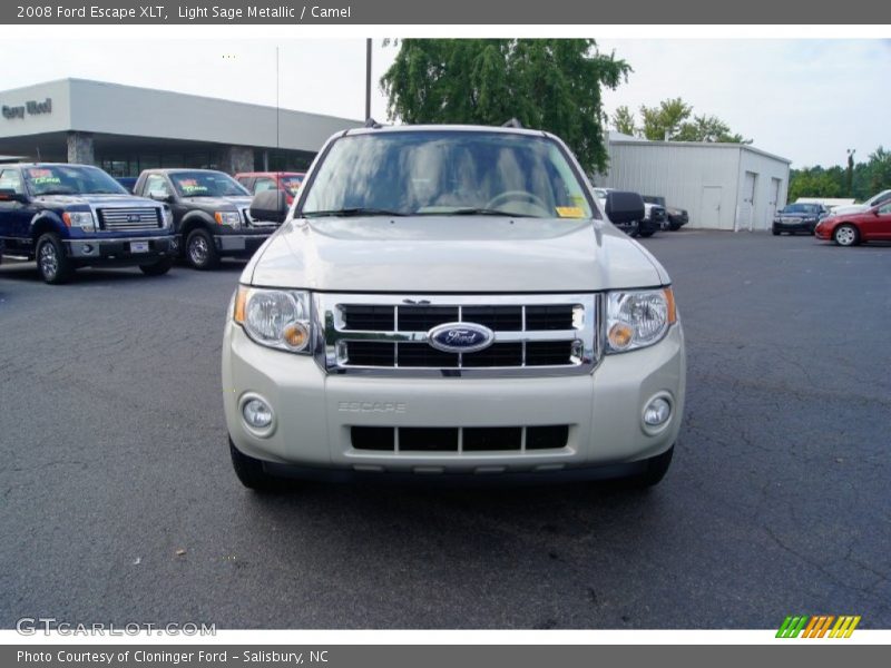 Light Sage Metallic / Camel 2008 Ford Escape XLT