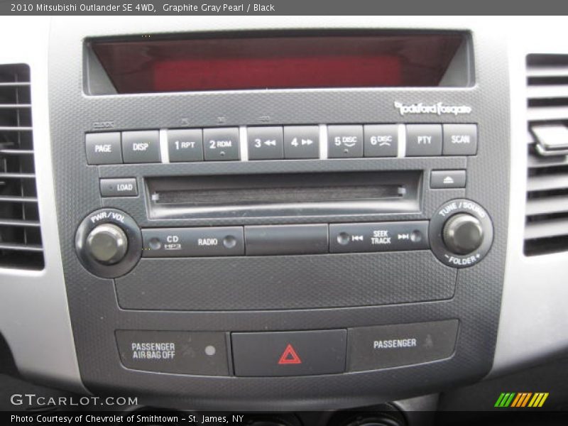 Graphite Gray Pearl / Black 2010 Mitsubishi Outlander SE 4WD