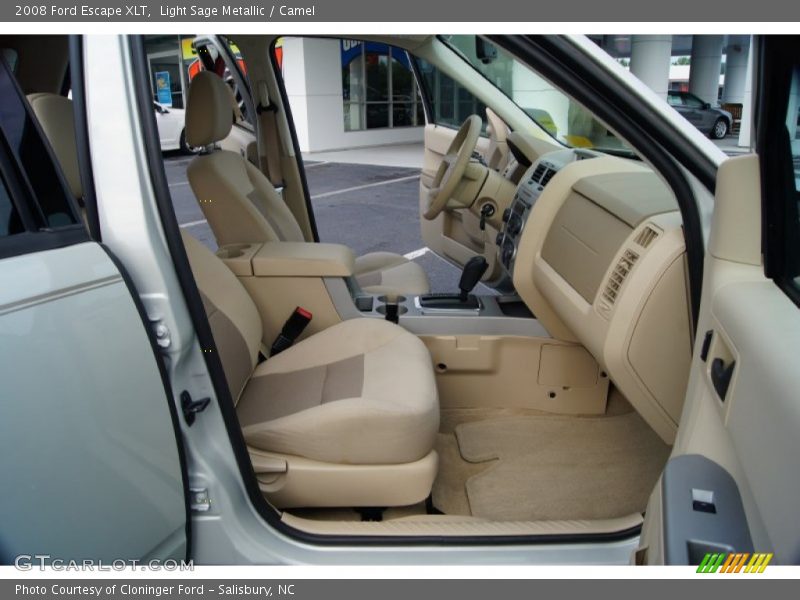 Light Sage Metallic / Camel 2008 Ford Escape XLT