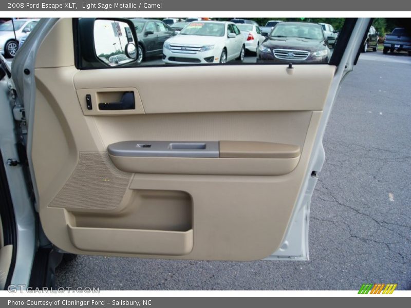 Light Sage Metallic / Camel 2008 Ford Escape XLT