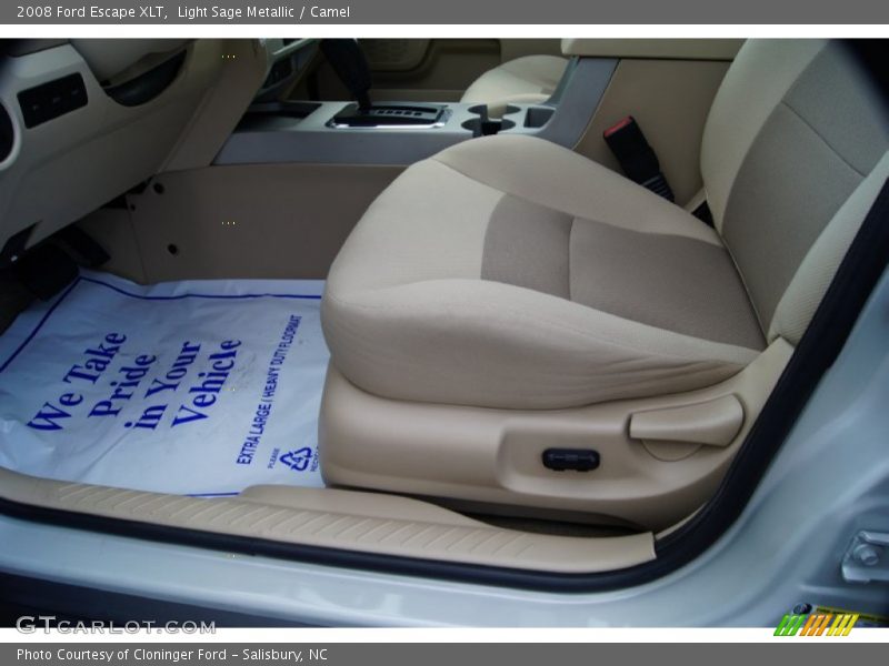 Light Sage Metallic / Camel 2008 Ford Escape XLT