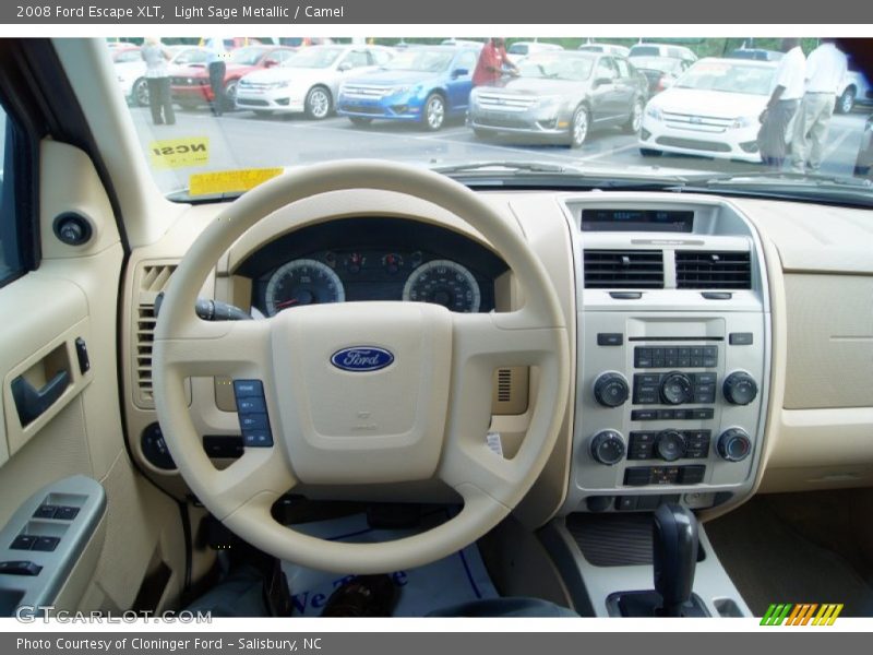 Light Sage Metallic / Camel 2008 Ford Escape XLT