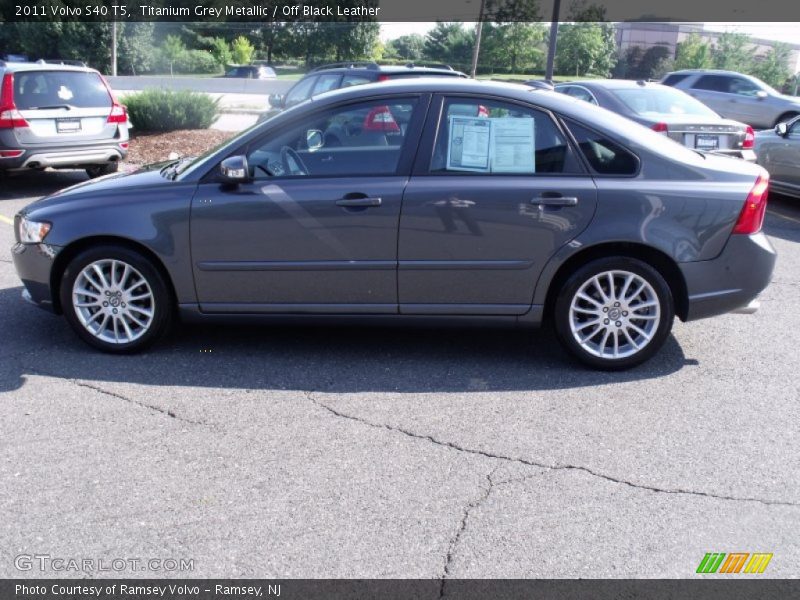 Titanium Grey Metallic / Off Black Leather 2011 Volvo S40 T5