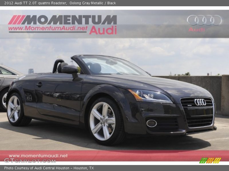 Oolong Gray Metallic / Black 2012 Audi TT 2.0T quattro Roadster