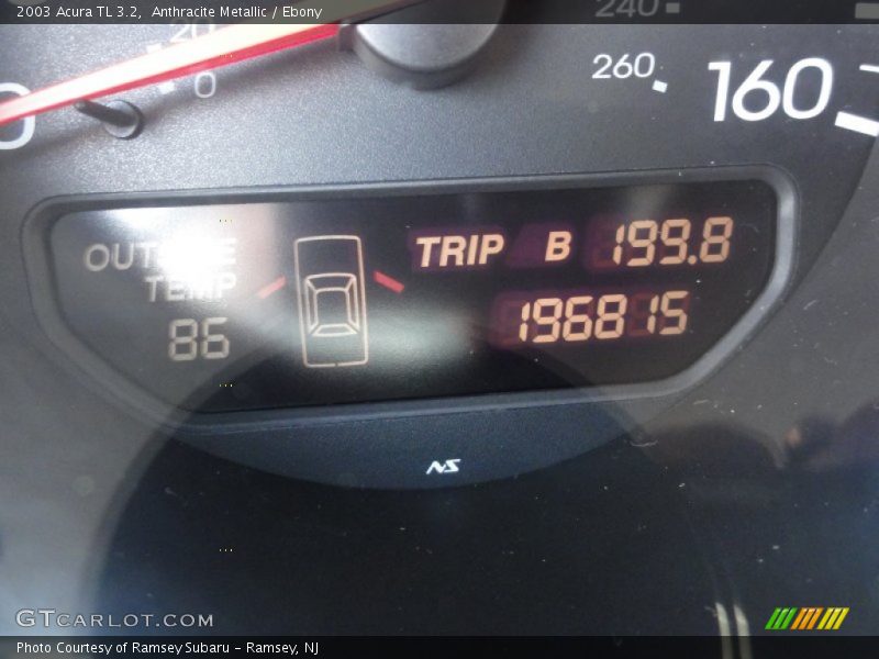 Anthracite Metallic / Ebony 2003 Acura TL 3.2