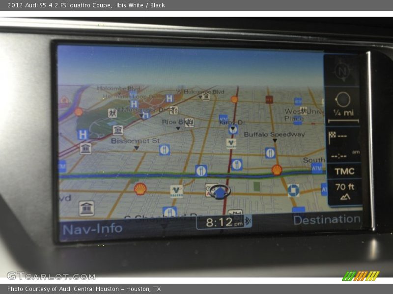 Navigation of 2012 S5 4.2 FSI quattro Coupe